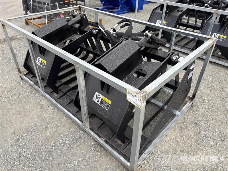  Greatbear 72 in Rock Skid Steer Grapple Bucket (Un Grapples