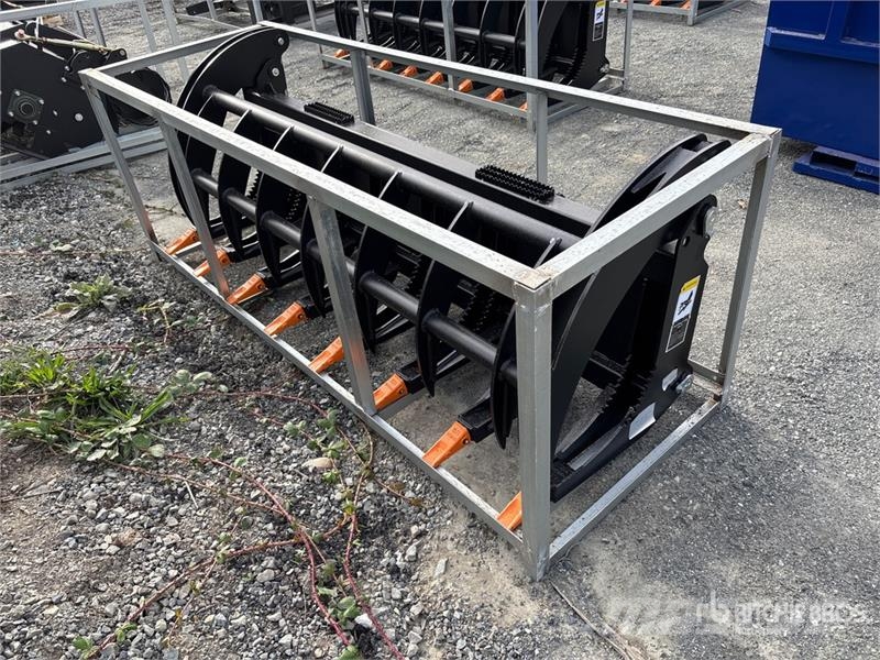 Greatbear 78 in Root Rake Skid Steer Grapple (Unus Grapples