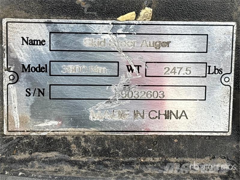  Greatbear Skid Steer Auger (Unused) مثاقيب