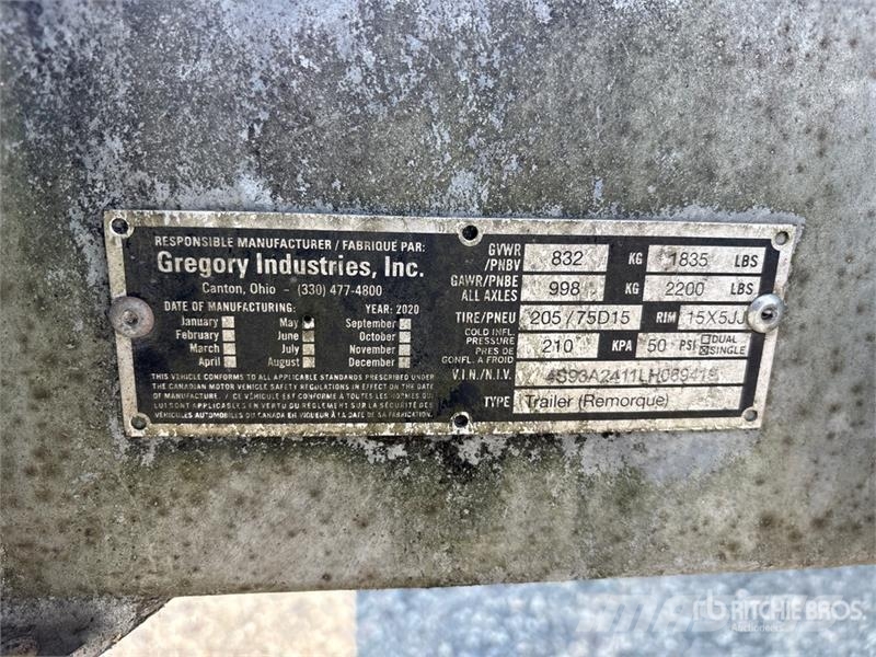 Gregory TTMA-200 MASH S/A 19 ft Attenuator Trailer Transportes - Outros