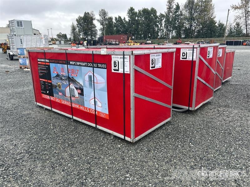 HIlls Industrial 1005026 50 ft x 100 ft Double Tru Stahlrahmenaufbauten