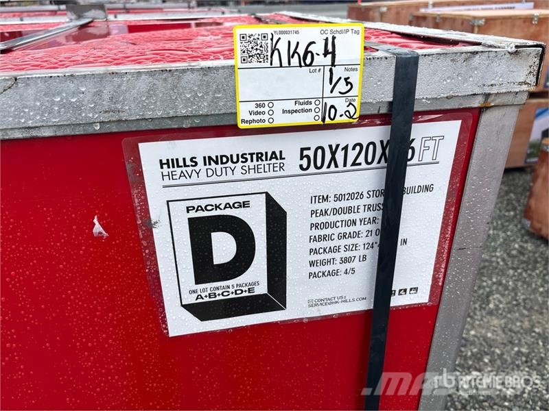 HIlls Industrial 1205026 50 ft x 120 ft Storage Bu Tērauda karkasa ēkas