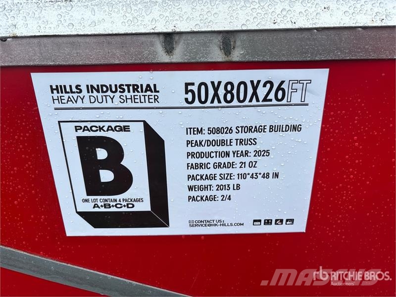  HIlls Industrial 805026 50 ft x 80 ft Storage Buil Steel frame buildings