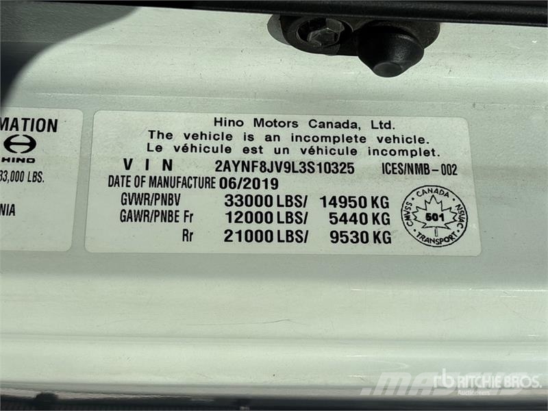 Hino 308 Temperature controlled trucks