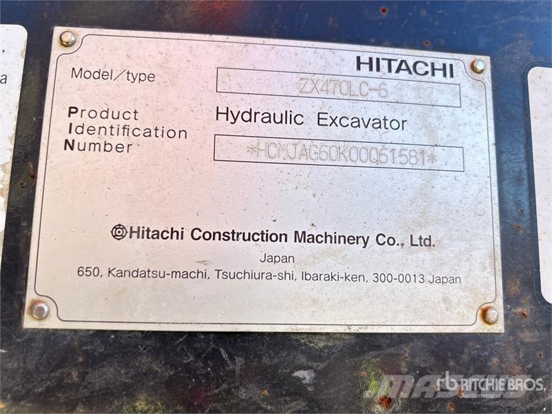Hitachi ZX470LC-6 VG Tracked Excavator Kāpurķēžu ekskavatori