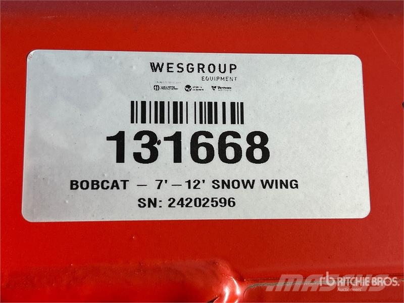 Horst Welding 96 in Skid Steer Snow Blade (Unused) Sniego peiliai ir valytuvai