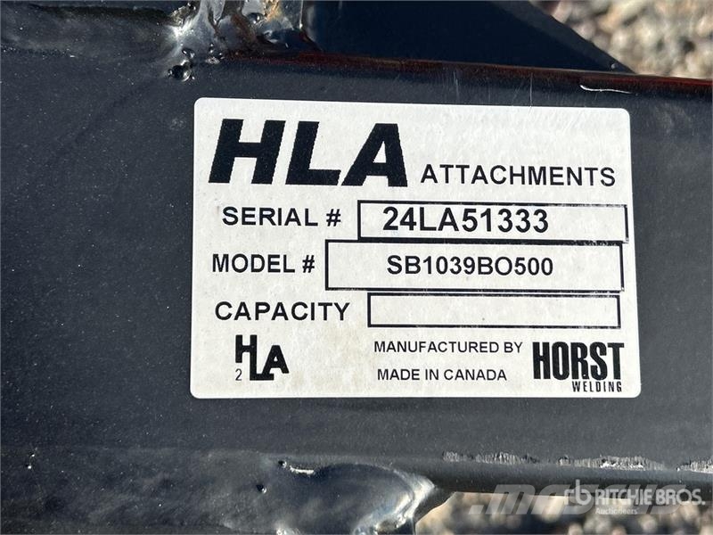 Horst Welding 96 in Skid Steer Snow Blade (Unused) Sniego peiliai ir valytuvai