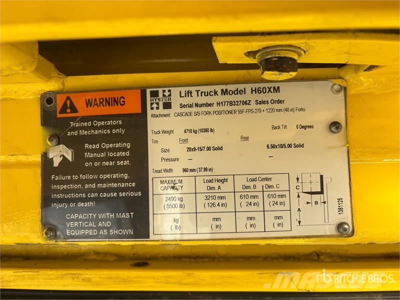 Hyster H60XM Další