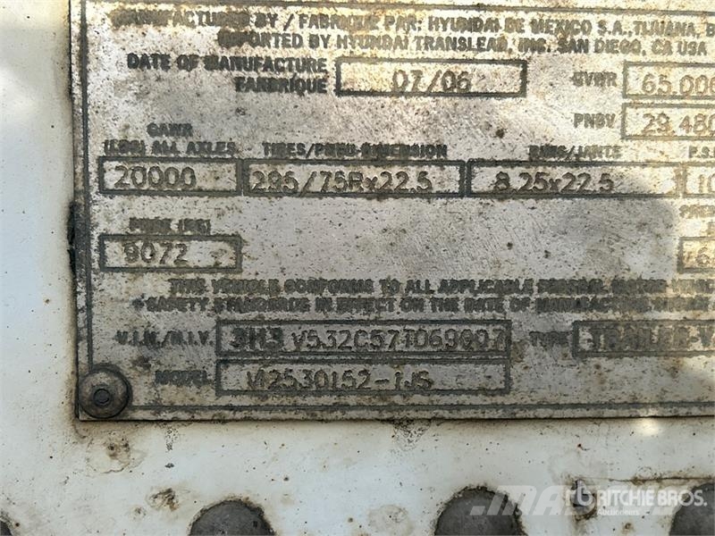 Hyundai 53 ft x 102 in T/A Van Trailer مقطورات ذات هيكل صندوقي