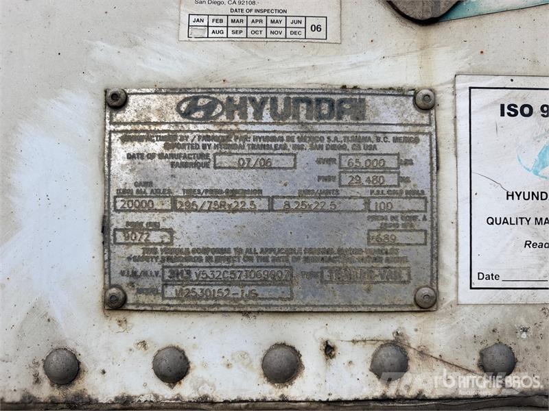 Hyundai 53 ft x 102 in T/A Van Trailer مقطورات ذات هيكل صندوقي