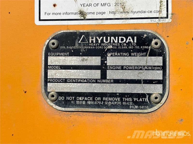 Hyundai HL780-9 Wheel Loader Gumikerekes homlokrakodók