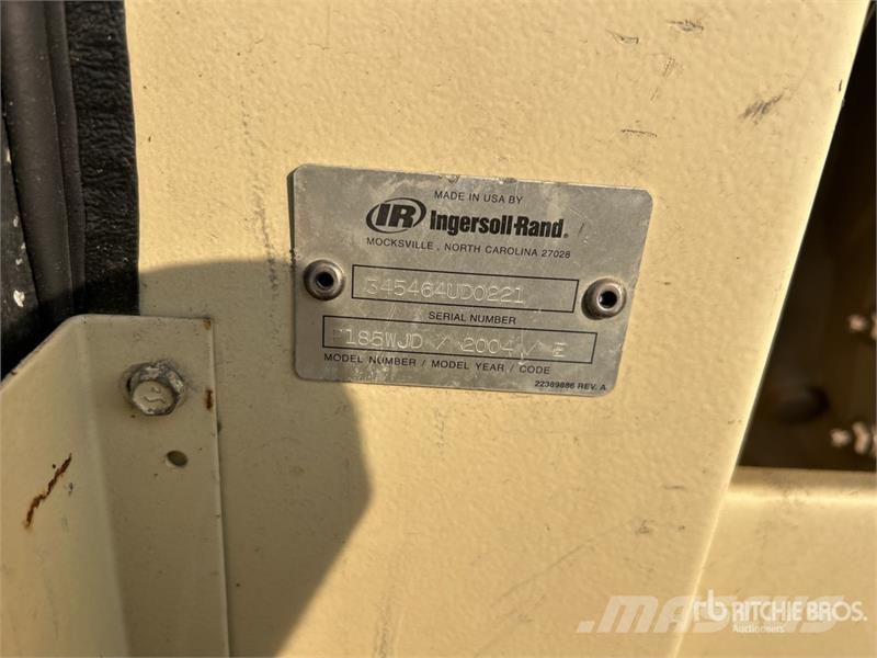 Ingersoll Rand P185WJD Mobile Air Compressor (Inoperable) Compressors