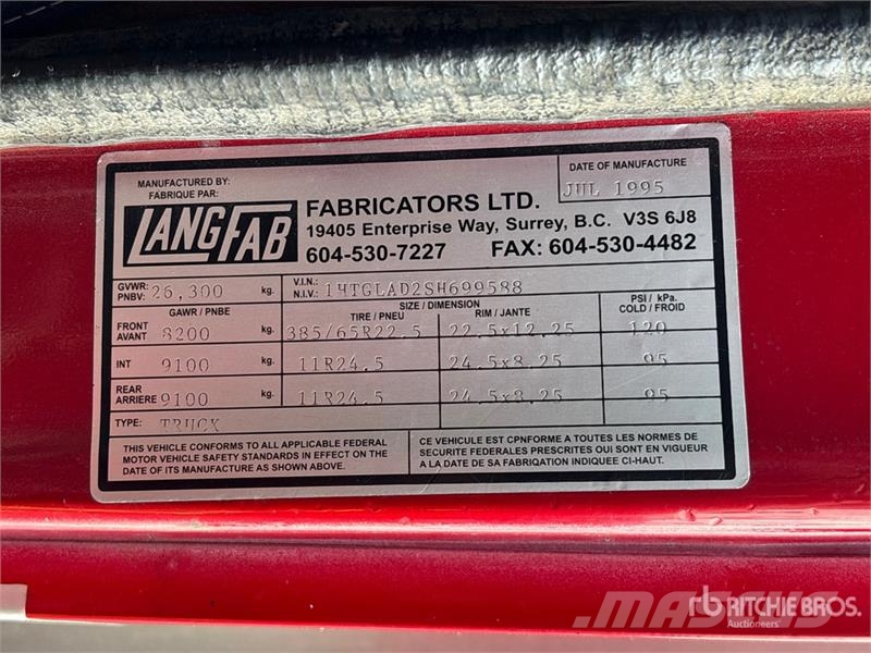 International F-2674 15457 L 6x4 Tanker Truck Tartályos teherautók