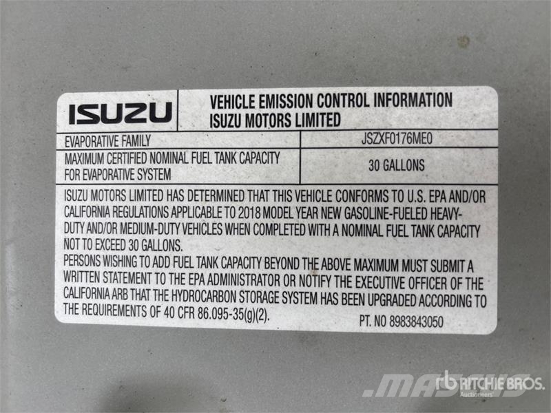 Isuzu NPR Camiões de caixa fechada