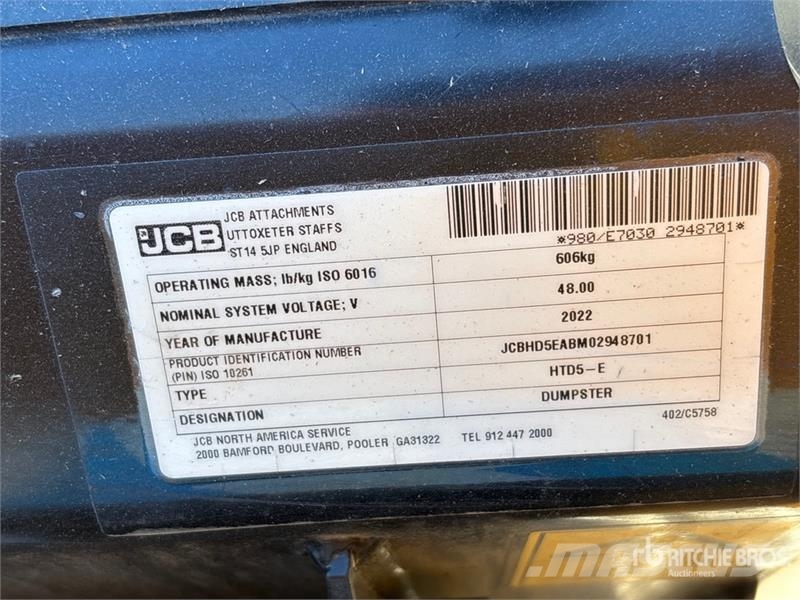 JCB HTD-5E Stand-On Mini Electric Crawler Dumper (Unus Minidumper