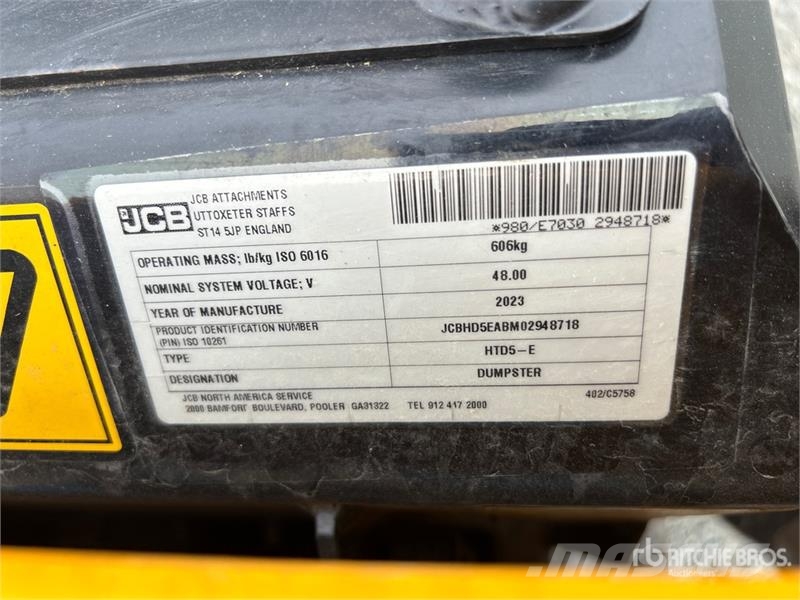 JCB HTD-5E Stand-On Mini Electric Dumper (Unused) Dúmpers de obra