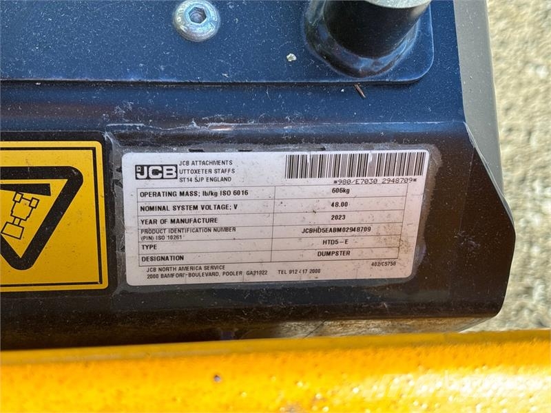 JCB HTD-5E Stand-On Mini Electric Crawler Dumper (Unus Mini pašizgāzēji