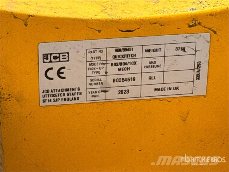 JCB Quick Coupler - Fits 803/804/1CX Brze spojke