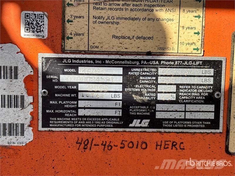 JLG 460SJ 4WD Diesel Telescopic Boom Lift Teleskop bomlifter