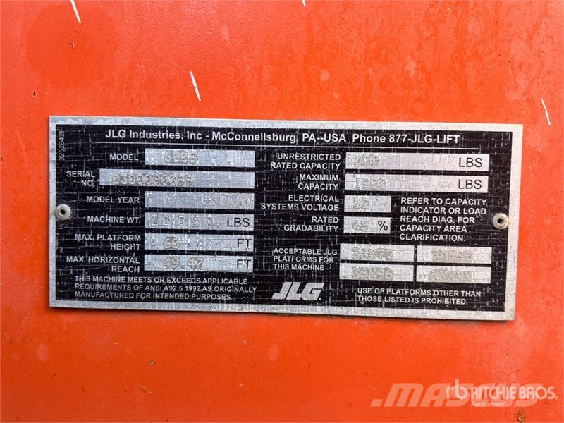 JLG 600S 4WD Diesel Telescopic Boom Lift Teleskopske podizne platforme