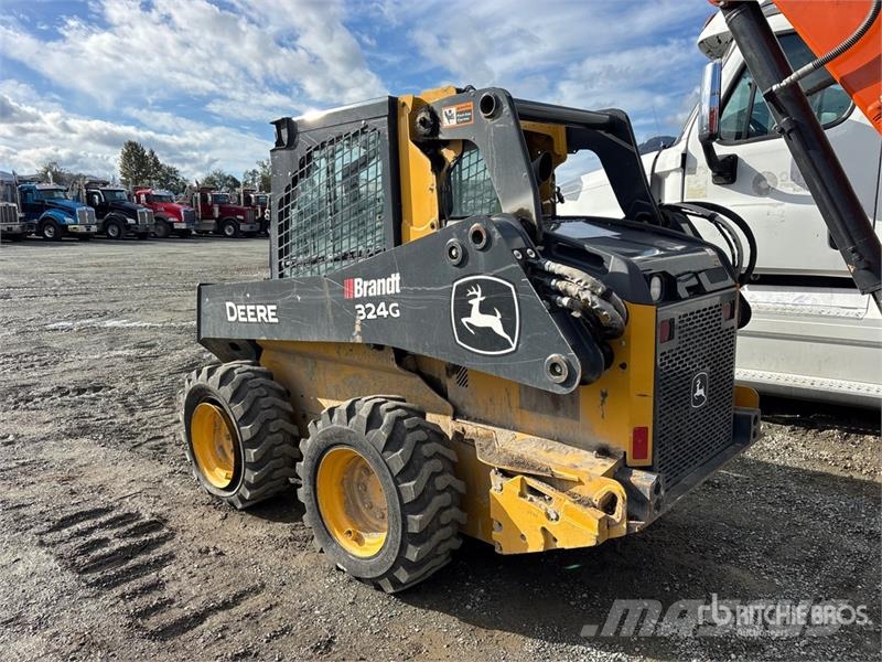 John Deere 324G Two-Speed High Flow Skid Steer Loader Lietoti riteņu kompaktiekrāvēji