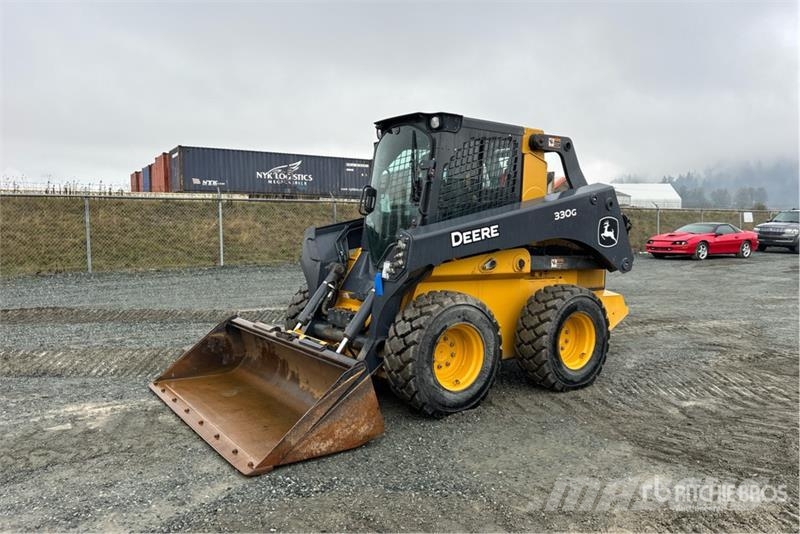John Deere 330G Two-Speed High Flow Skid Steer Loader Minicargadoras