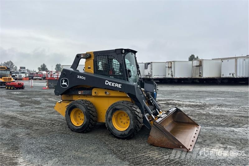 John Deere 330G Two-Speed High Flow Skid Steer Loader Minicargadoras