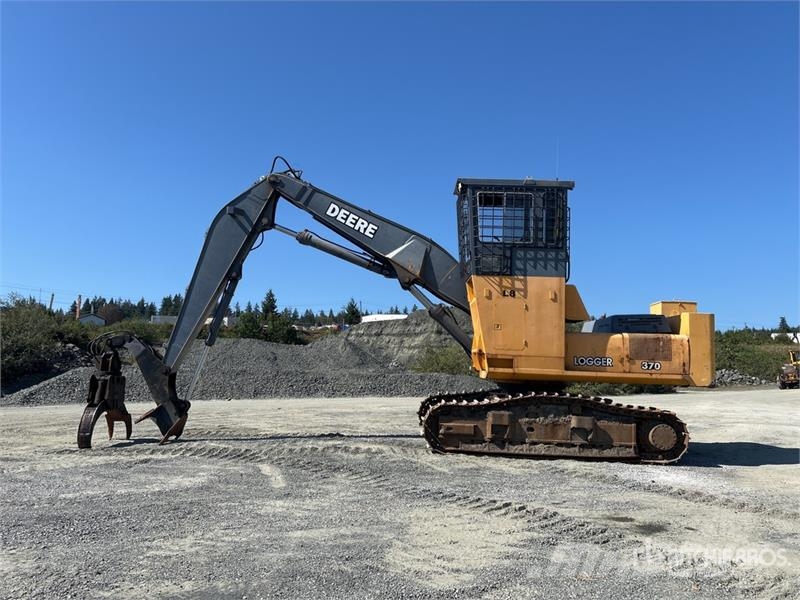John Deere 370 Heel Boom Log Loader Lesní nakladače