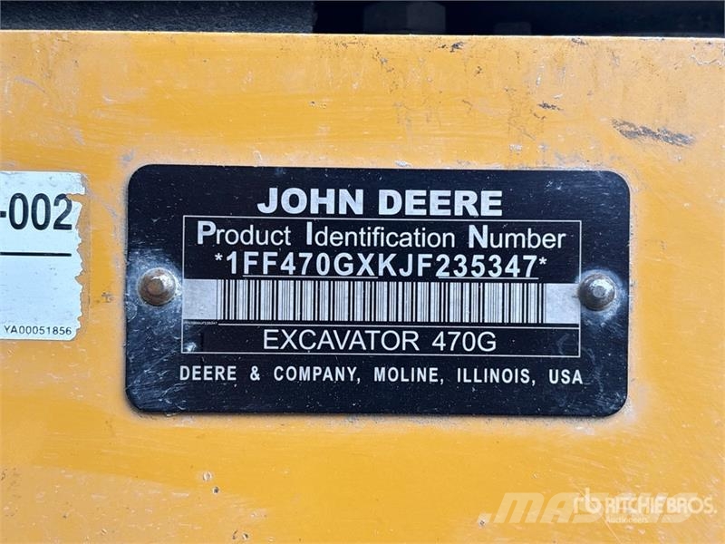John Deere 470 Tracked Excavator Pásová rýpadla