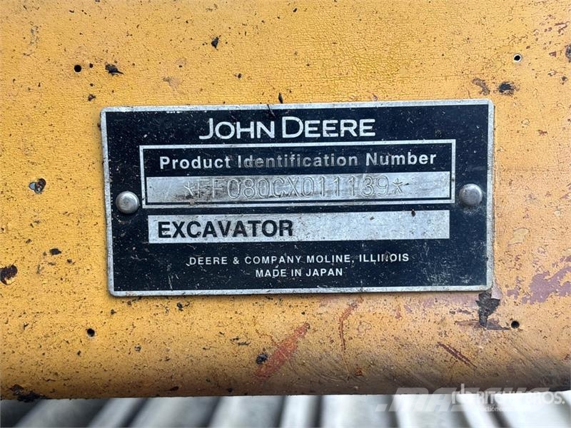 John Deere 80C Kāpurķēžu ekskavatori