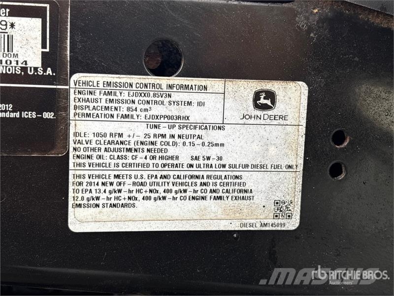 John Deere 855EDSL 4x4 Utility Vehicle Utiliteitsmachines