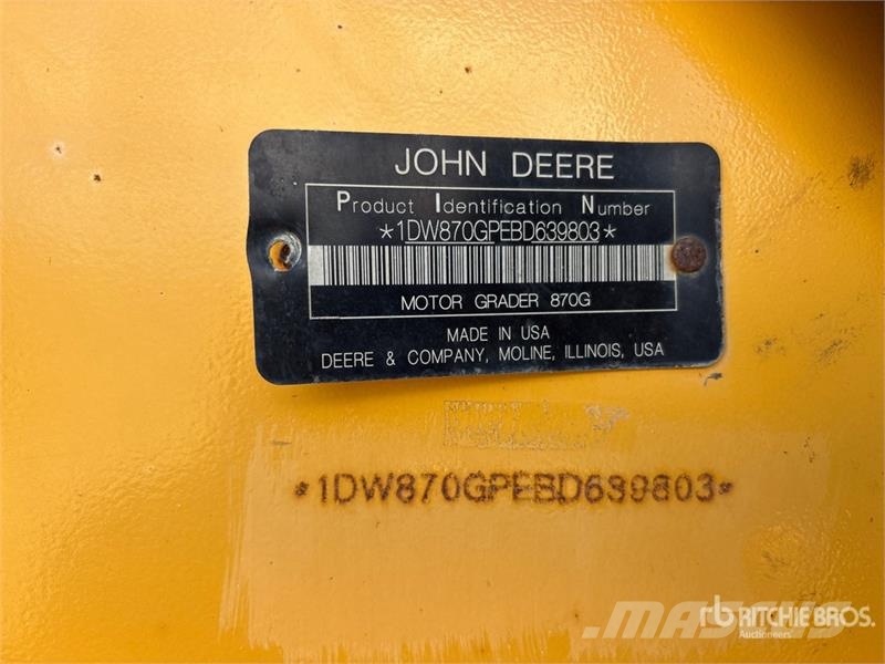 John Deere 870GP Motor Grader Tiehöylät