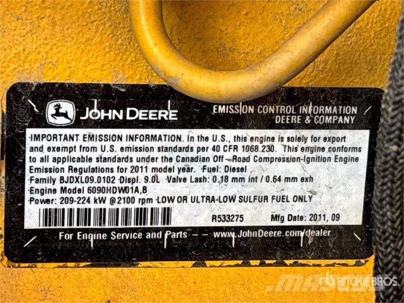 John Deere 870GP Motor Grader Tiehöylät