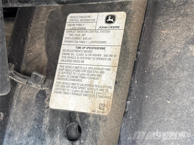 John Deere RSX860E 4x4 Utility Vehicle Pomoćni strojevi