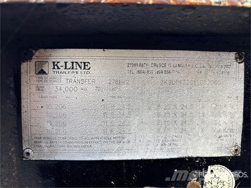 K-Line 2781-2 Quad/A Turntable Sliding Transfer Trailer Kiper prikolice