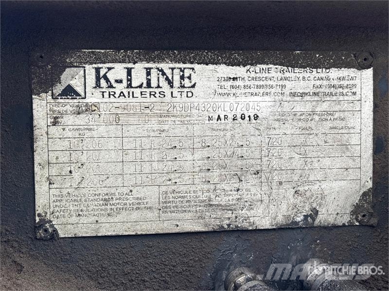 K-Line KDC102 Quad/A Sliding Transfer Trailer Remorque benne