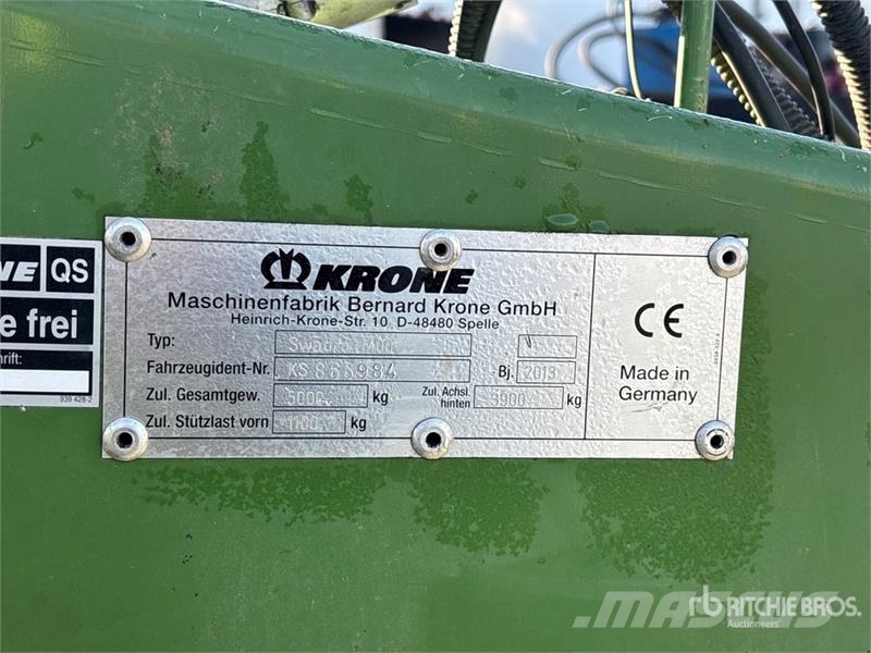 Krone Swadro SW1400 433 in Hay Rake Ranghinatori