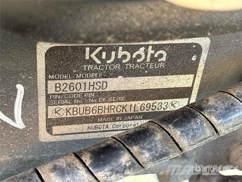 Kubota B2601HSD Compact tractors