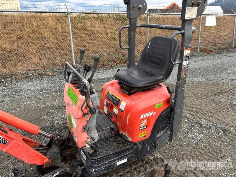 Kubota K008-3 Mini kotrók < 7t