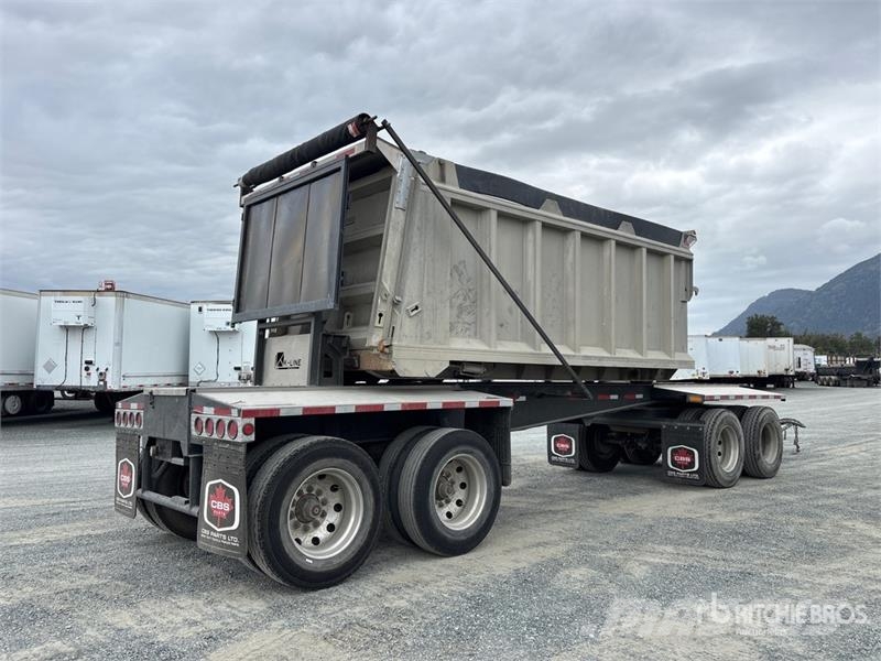 Langfab Quad/A Sliding Transfer Trailer Remorque benne