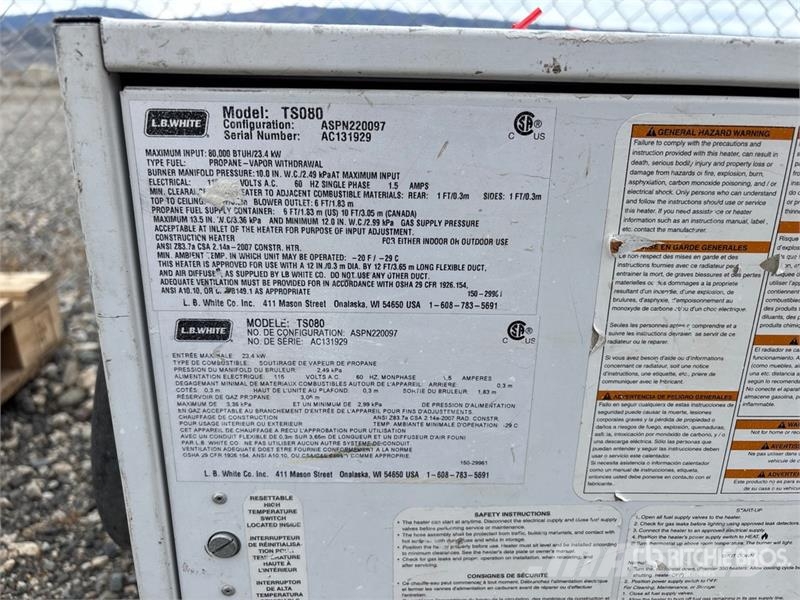 LB WHITE TS080 80000 BTU Space Heater Ogrevalna in odtajevalna oprema