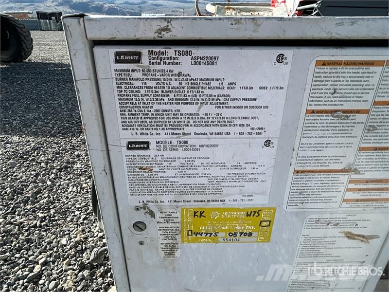 LB WHITE TS080 80000 BTU Space Heater Kühl- und Heizsysteme