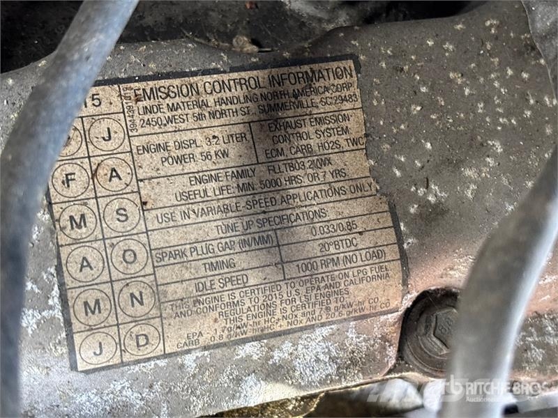 Linde H50T 9200 lb Cushion Tire Forklift Montacargas - otros