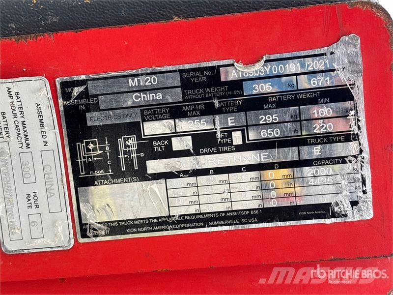 Linde MT20 4425 lb Electric Pallet Jack Ručni paletar