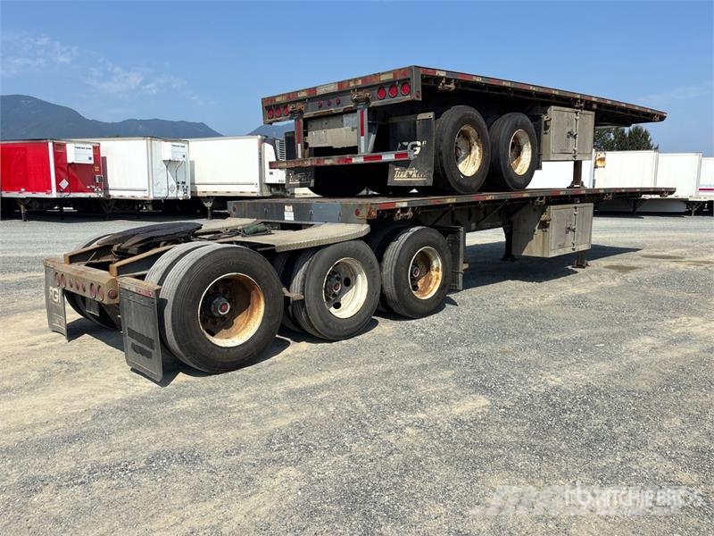 Lode King 32 ft Super B-Train Lead Flatbed Trailer Plato/keson prikolice