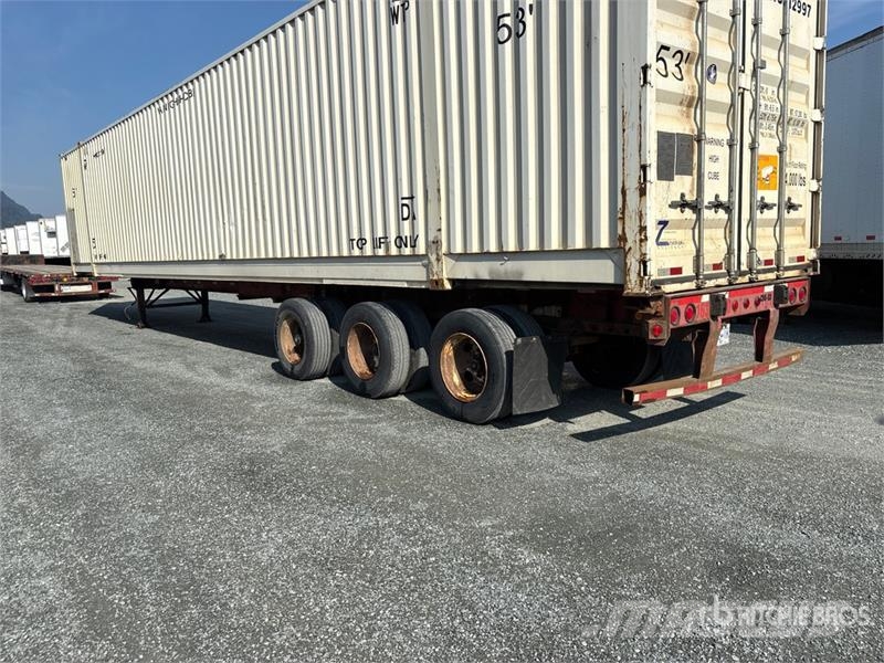 Lode King 53 ft Tri/A Extendable Container Trailer Remolques portacontenedores
