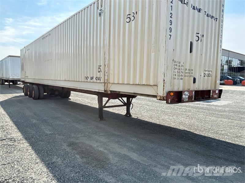 Lode King 53 ft Tri/A Extendable Container Trailer Remolques portacontenedores