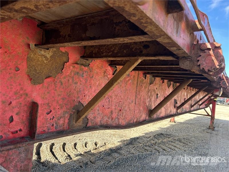 Lode King 53 ft Tri/A Flatbed Trailer Platformas/izkraušana no sāniem