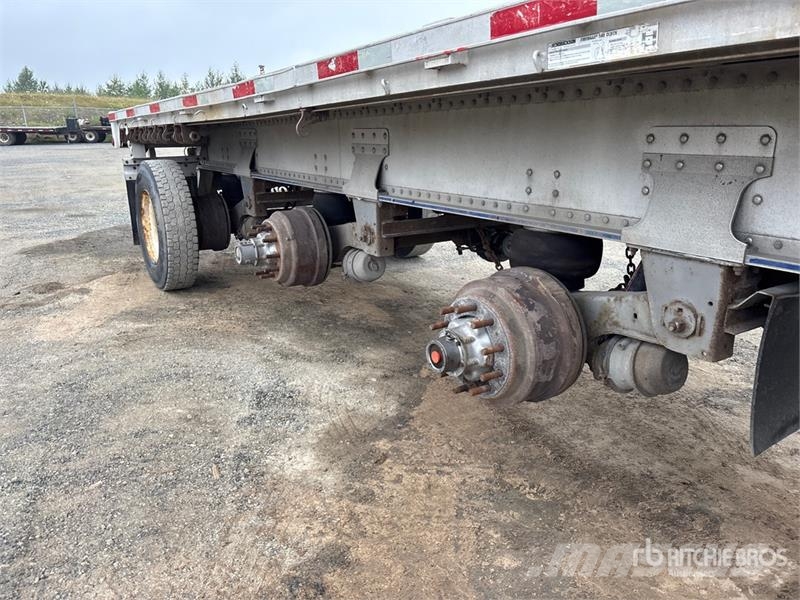 Lode King 53 ft Tri/A Flatbed Trailer Platformas/izkraušana no sāniem