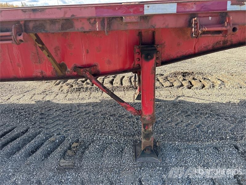 Lode King 53 ft Tri/A Flatbed Trailer Platformas/izkraušana no sāniem